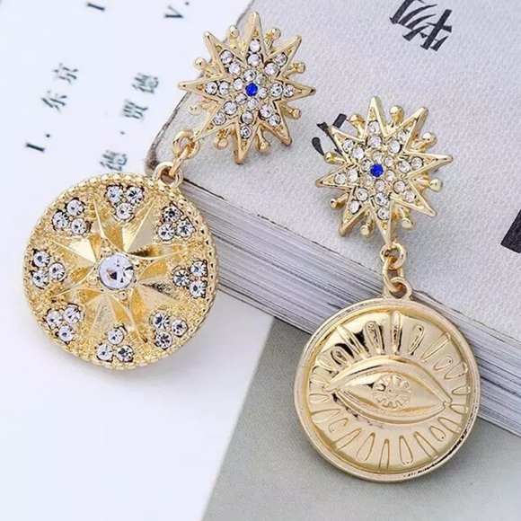 Bella Novella Jewelry Sun Goddess Gold Coin Earrings Poshmark